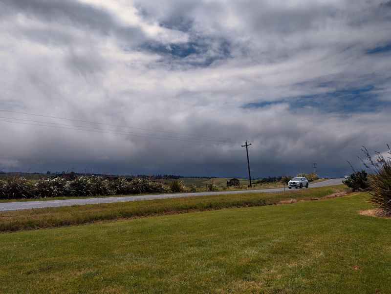 Flucht vor der Regenfront