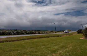 Flucht vor der Regenfront