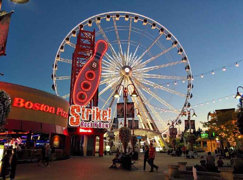 Nachts in Niagara Falls