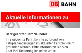 Die nächste Zugfahrt nach München