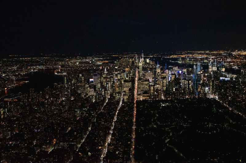 Hubschrauberflug über New York