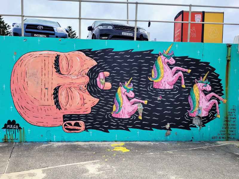 Graffitis am Bondi Beach