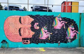 Graffitis am Bondi Beach